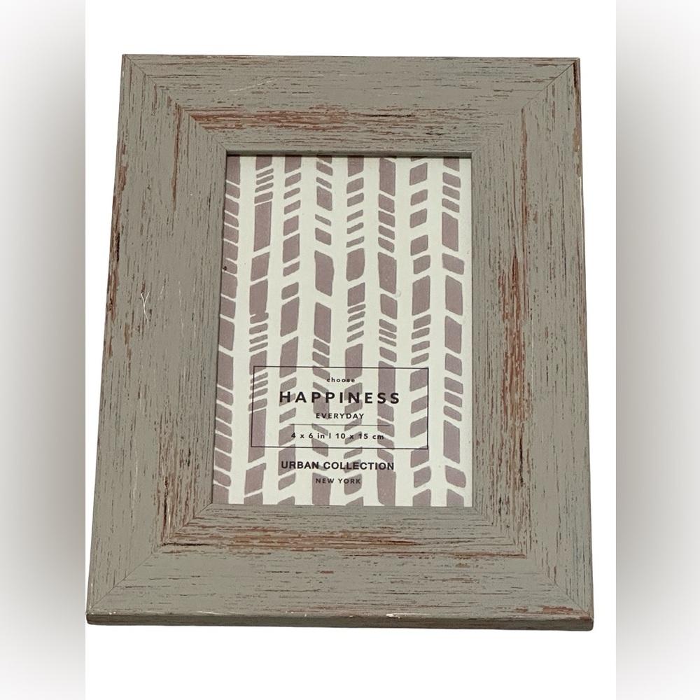 Rustic Distressed White Wood 4x6 Picture Frame Azzure Home Farmhouse Decor